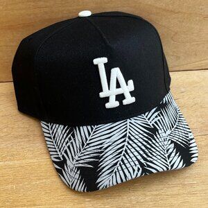 MITCHELL & NESS LOS ANGELES DODGERS PALM LEAVES PRO PINCH SNAPBACK HAT NEW